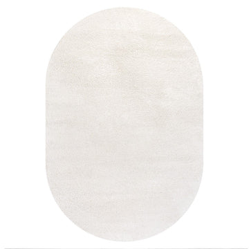 Haze Solid Low-pile Area Rug Cream